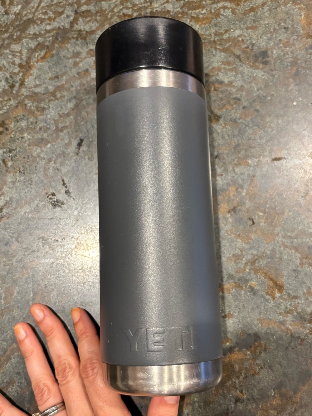 YETI Rambler 18 Oz HotShot Bottle in Charcoal Grey - Picture 8 of 11